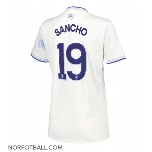 Billige Fotballdrakt Aston Villa Jadon Sancho #19 Replika Tredjedrakt Dame 2025-26 Kortermet Billige Fotballdrakt Aston Villa Jadon Sancho #19 Replika Tredjedrakt Dame 2025-26 Kortermet